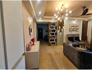 Living Room in 4 BHK Apartment at Mahagun Mezzaria, Sector 78 – for Rent