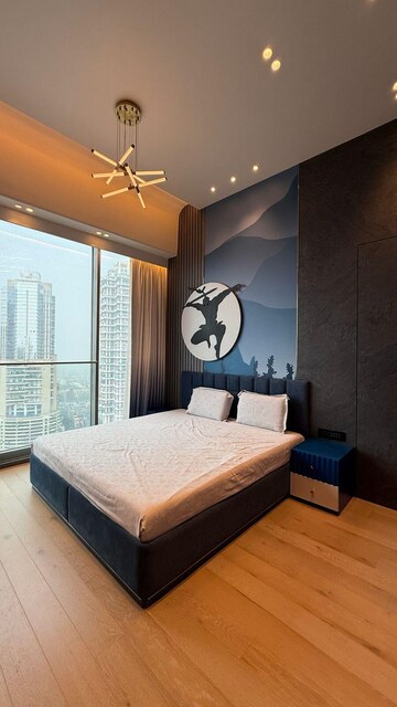 Living Room in 4 BHK Apartment at Rustomjee Crown, Prabhadevi – for Rent