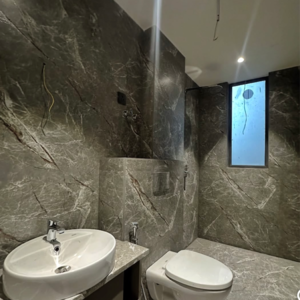 Bathroom in 3 BHK Builder Floor at Sushant Lok 2, Sector 56 – for Sale