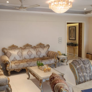 Living Room in 4 BHK Apartment at Pinky Paradise, Khar West – for Rent