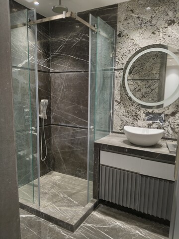 Bathroom in 4 BHK Apartment at Navjeevan Vihar – for Sale