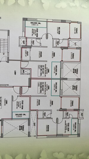 Floor Plan in 2 BHK Apartment at Kolte Patil Beryl, Kharadi – for Rent