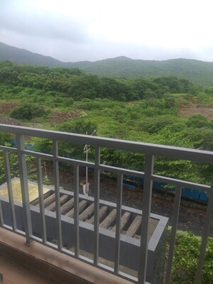 Balcony in 1 BHK Apartment at Purushottam Plaza, Kasarvadavali – for Rent