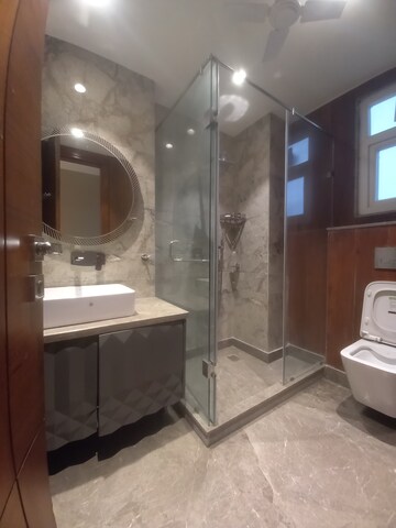 Bathroom in 4 BHK Builder Floor at Greater Kailash I – for Rent