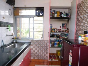 Kitchen in 1 BHK Apartment at Rutu Enclave, Kasarvadavali – for Rent
