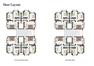 Floor Plan in 2 BHK Apartment at Thivim – for Sale