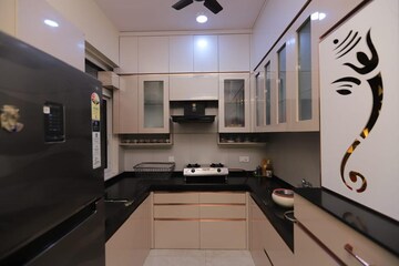 Kitchen in 3 BHK Apartment at Hiranandani Tribeca, Ghodbunder Road – for Rent