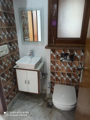 Bathroom in 2 BHK Builder Floor at Lajpat Nagar – for Rent