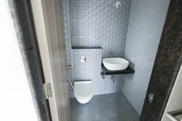 Bathroom in 1 BHK Apartment at Ram Pushpanjali Residency, Owale – for Rent