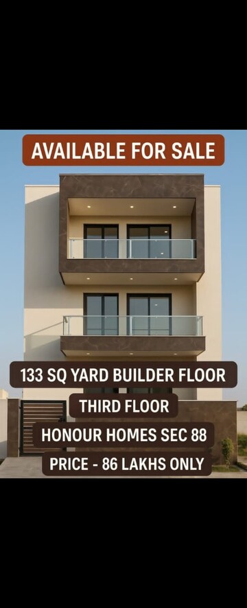 3 BHK Builder Floor For Sale in Fidato Honour Homes, Sector 89