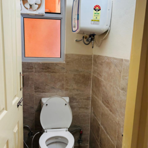 Bathroom in 1 BHK Apartment at Wave Prime Floors, Ram Nagar – for Rent