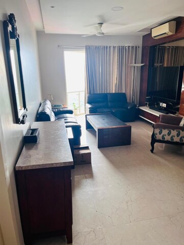 Living Room in 3 BHK Apartment at Lodha Fiorenza, Goregaon East – for Rent