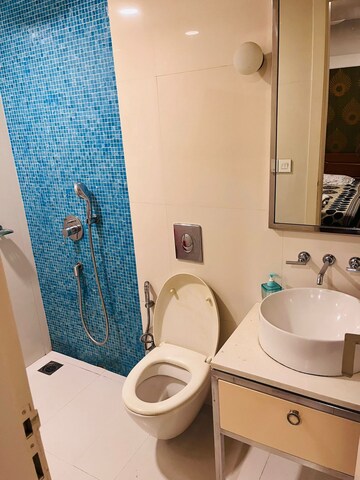 Bathroom in 3 BHK Apartment at Lodha Fiorenza, Goregaon East – for Rent