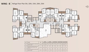 Floor Plan in 2.5 BHK Apartment at Krisala Aventis, Tathawade – for Sale