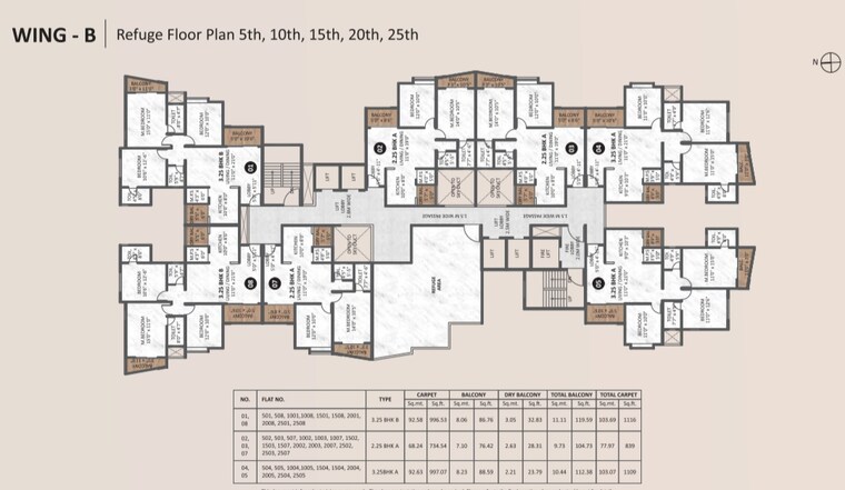 Floor Plan, krisala-aventis 2.5 Bedroom 839 Sq.Ft. Apartment In Tathawade Pune 9236492
