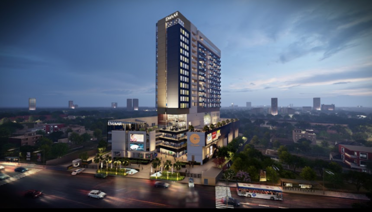 Exterior View, emaar-mgf-colonnade Commercial Shop 550 Sq.Ft. In Rosewood City Gurgaon 9236690