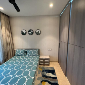 Bedroom in 3 BHK Apartment at One Hiranandani Park, Brahmand – for Rent