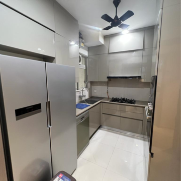 Kitchen in 3 BHK Apartment at One Hiranandani Park, Brahmand – for Rent