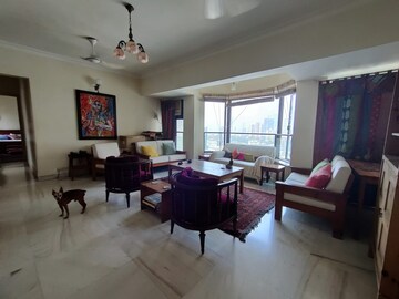 Living Room in 3 BHK Apartment at Chaitanya Tower, Prabhadevi – for Rent