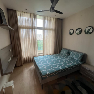 Bedroom in 3 BHK Apartment at One Hiranandani Park, Brahmand – for Rent