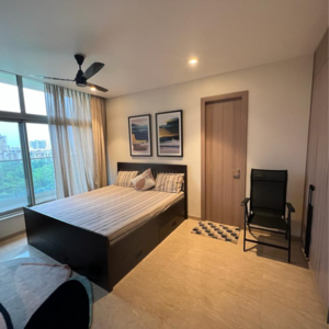 Bedroom in 3 BHK Apartment at One Hiranandani Park, Brahmand – for Rent