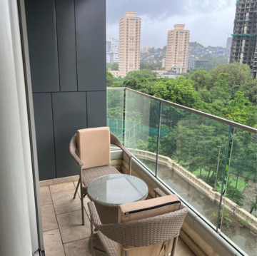 Balcony in 3 BHK Apartment at One Hiranandani Park, Brahmand – for Rent