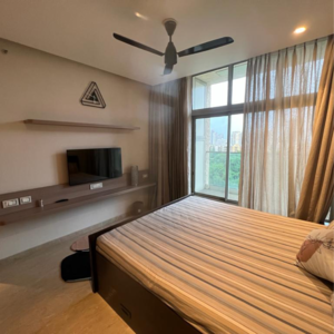 Master Bedroom in 3 BHK Apartment at One Hiranandani Park, Brahmand – for Rent