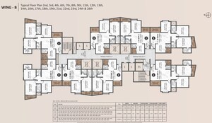 Floor Plan in 3.5 BHK Apartment at Krisala Aventis, Tathawade – for Sale