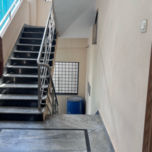 Staircase in 1 BHK Apartment at PPR Residency Kondapur, Sriram Nagar – for Rent