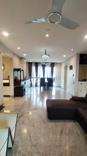 Living Room in 4 BHK Apartment at Kasturi Epitome, Wakad – for Rent