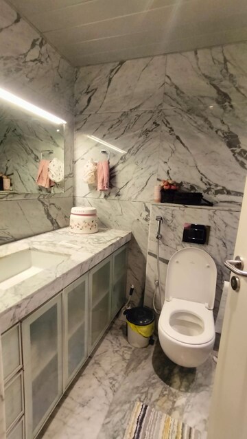 Attached Bathroom in 4 BHK Apartment at Kasturi Epitome, Wakad – for Rent