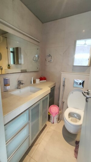 Bathroom in 4 BHK Apartment at Kasturi Epitome, Wakad – for Rent