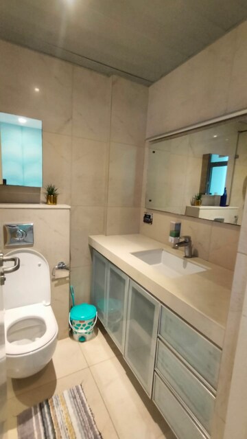Bathroom in 4 BHK Apartment at Kasturi Epitome, Wakad – for Rent
