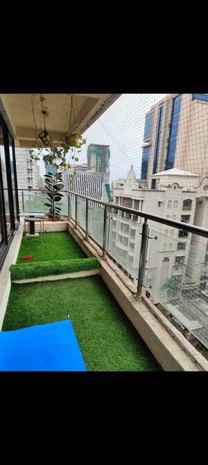 Balcony in 3 BHK Apartment at MidCity Roshni, Bandra West – for Rent