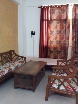 Living Room in 2.5 BHK Apartment at SVP Gulmohur Garden, Raj Nagar Extension – for Rent