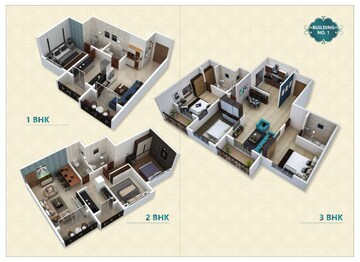 Floor Plan in 1 BHK Apartment at Shree Ostwal Emperial, Palghar – for Sale