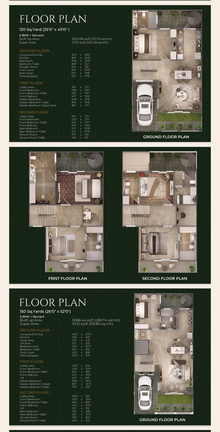 Floor Plan, nirvana-homes-ghaziabad 5 Bedroom 2750 Sq.Ft. Villa In Raj Nagar Extension Ghaziabad 9237122