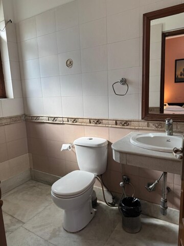Bathroom in 4 BHK Builder Floor at Greater Kailash – for Rent