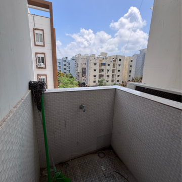 Balcony in 2 BHK Apartment at SSR Residency Kondapur, Sriram Nagar – for Rent
