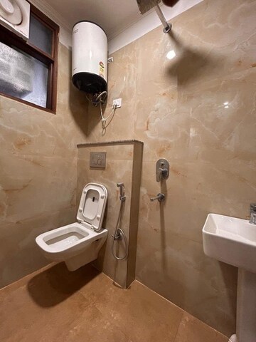 Bathroom in 2 BHK Builder Floor at Saket – for Rent