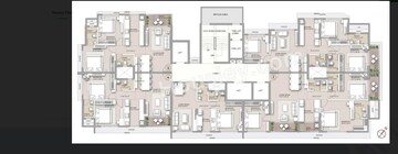 Floor Plan in 3 BHK Apartment at Gagansagar CHS, Eksar – for Sale