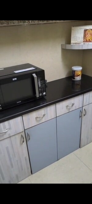 Kitchen in 1 BHK Apartment at Hiranandani Estate, Ghodbunder Road – for Rent