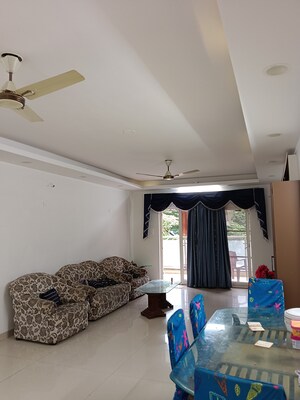Living Room in 3 BHK Apartment at Ramky Towers, Gachibowli – for Rent