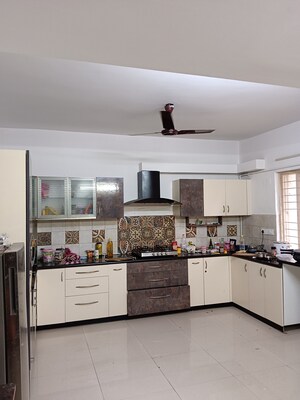 Kitchen in 3 BHK Apartment at Ramky Towers, Gachibowli – for Rent