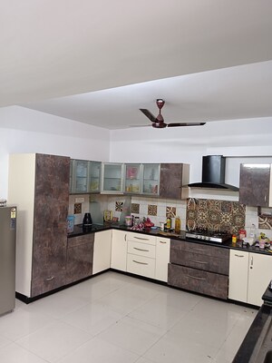 Kitchen in 3 BHK Apartment at Ramky Towers, Gachibowli – for Rent