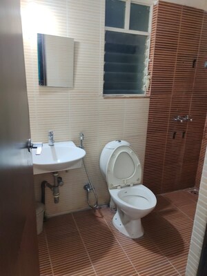 Bathroom in 2 BHK Apartment at Megapolis Sangria Towers, Hinjewadi – for Rent