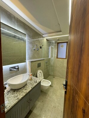 Bathroom in 2 BHK Builder Floor at Saket – for Rent