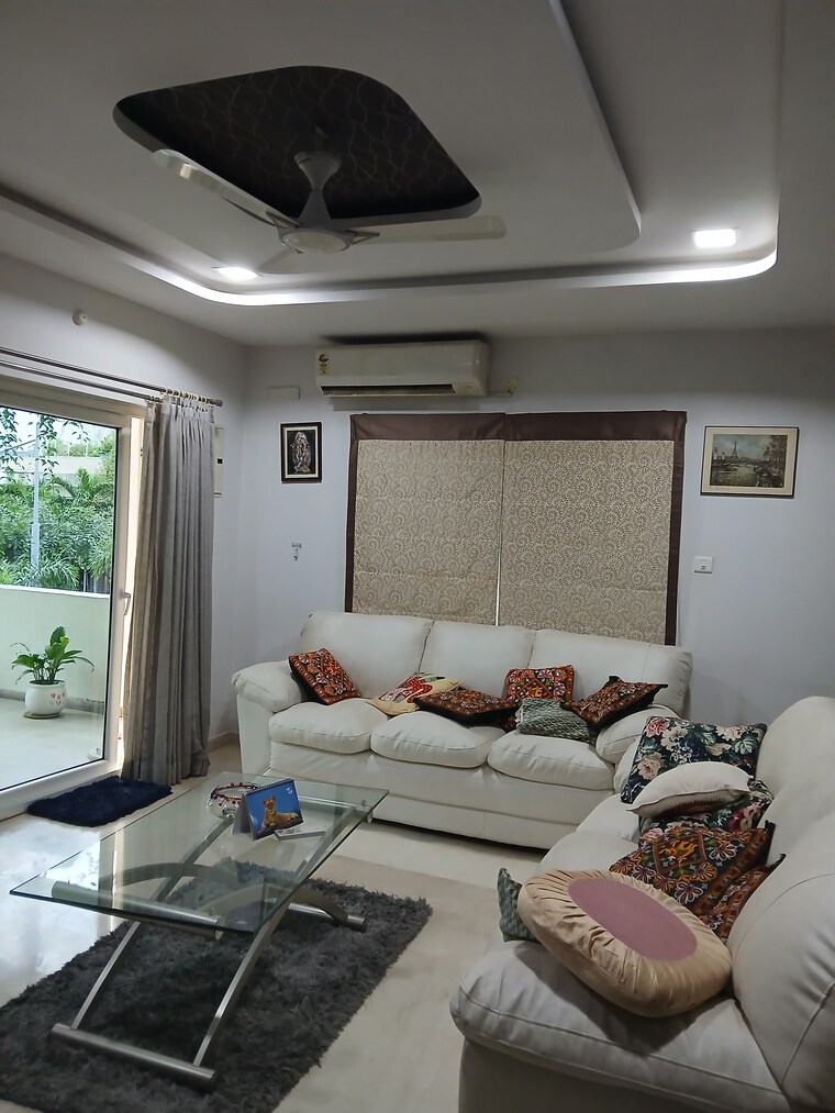 Living Room, cannon-dale 4 Bedroom 5000 Sq.Ft. Apartment In Kokapet Hyderabad 9237506