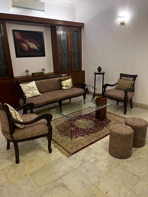 Living Room in 4 BHK Builder Floor at Greater Kailash – for Rent