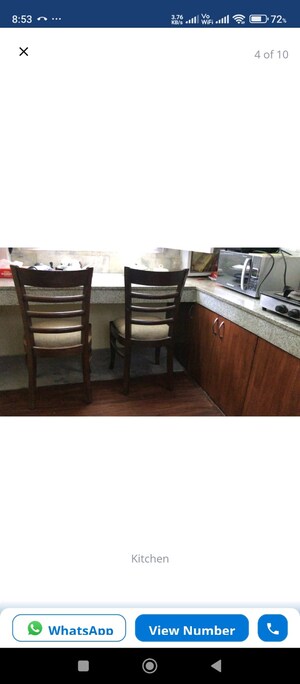 Kitchen in 1.5 BHK Builder Floor at Greater Kailash I – for Rent